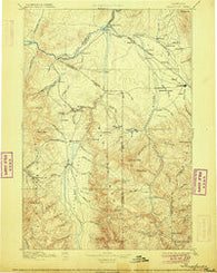 Three Forks Montana Historical topographic map, 1:250000 scale, 1 X 1 Degree, Year 1895