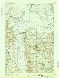 Three Forks Montana Historical topographic map, 1:250000 scale, 1 X 1 Degree, Year 1895