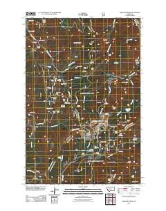 Three Brothers Montana Historical topographic map, 1:24000 scale, 7.5 X 7.5 Minute, Year 2011