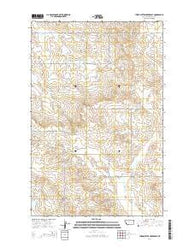 Three Buttes Creek East Montana Current topographic map, 1:24000 scale, 7.5 X 7.5 Minute, Year 2014