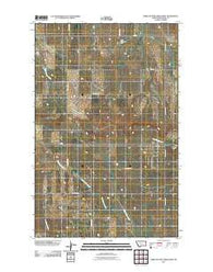 Three Buttes Creek West Montana Historical topographic map, 1:24000 scale, 7.5 X 7.5 Minute, Year 2011