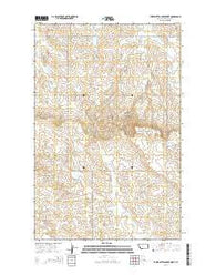 Three Buttes Creek West Montana Current topographic map, 1:24000 scale, 7.5 X 7.5 Minute, Year 2014
