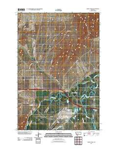 Three Forks Montana Historical topographic map, 1:24000 scale, 7.5 X 7.5 Minute, Year 2011