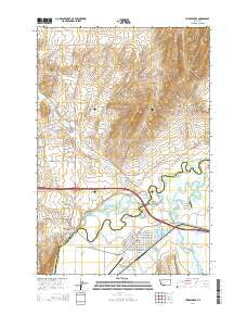 Three Forks Montana Current topographic map, 1:24000 scale, 7.5 X 7.5 Minute, Year 2014