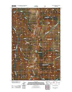 Three Sisters Montana Historical topographic map, 1:24000 scale, 7.5 X 7.5 Minute, Year 2011