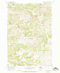 Threemile Buttes Montana Historical topographic map, 1:24000 scale, 7.5 X 7.5 Minute, Year 1966