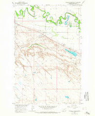 Threemile Reservoir Montana Historical topographic map, 1:24000 scale, 7.5 X 7.5 Minute, Year 1964