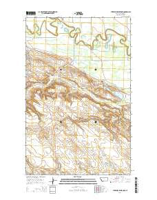 Threemile Reservoir Montana Current topographic map, 1:24000 scale, 7.5 X 7.5 Minute, Year 2014