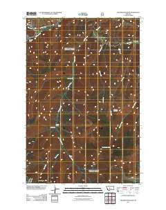 Thunder Mountain Montana Historical topographic map, 1:24000 scale, 7.5 X 7.5 Minute, Year 2011