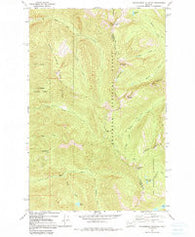 Thunderbolt Mountain Montana Historical topographic map, 1:24000 scale, 7.5 X 7.5 Minute, Year 1965