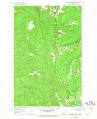 Thunderbolt Mountain Montana Historical topographic map, 1:24000 scale, 7.5 X 7.5 Minute, Year 1965