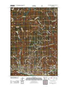 Thunderbolt Creek Montana Historical topographic map, 1:24000 scale, 7.5 X 7.5 Minute, Year 2011