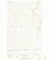 Tiber Montana Historical topographic map, 1:24000 scale, 7.5 X 7.5 Minute, Year 1962
