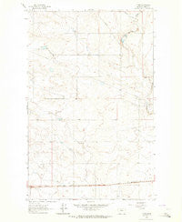 Tiber Montana Historical topographic map, 1:24000 scale, 7.5 X 7.5 Minute, Year 1962