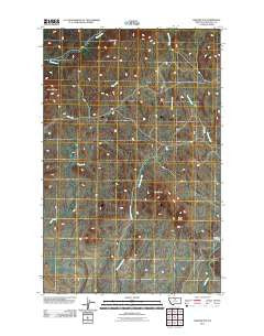 Tiger Butte Montana Historical topographic map, 1:24000 scale, 7.5 X 7.5 Minute, Year 2011