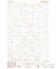Timber Buttes North Montana Historical topographic map, 1:24000 scale, 7.5 X 7.5 Minute, Year 1986