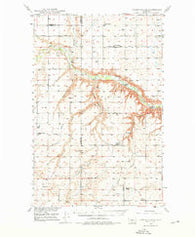 Timber Coulee Montana Historical topographic map, 1:62500 scale, 15 X 15 Minute, Year 1949