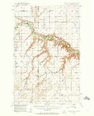 Timber Coulee Montana Historical topographic map, 1:62500 scale, 15 X 15 Minute, Year 1949
