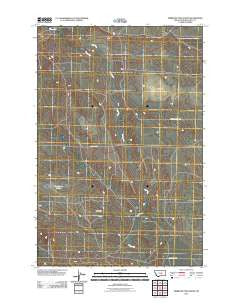 Timber Buttes North Montana Historical topographic map, 1:24000 scale, 7.5 X 7.5 Minute, Year 2011
