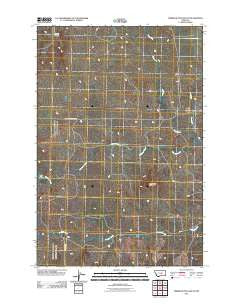 Timber Buttes South Montana Historical topographic map, 1:24000 scale, 7.5 X 7.5 Minute, Year 2011