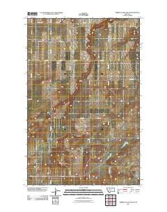 Timber Coulee South Montana Historical topographic map, 1:24000 scale, 7.5 X 7.5 Minute, Year 2011