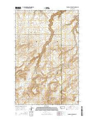 Timber Coulee South Montana Current topographic map, 1:24000 scale, 7.5 X 7.5 Minute, Year 2014