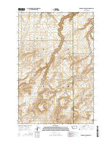 Timber Coulee South Montana Current topographic map, 1:24000 scale, 7.5 X 7.5 Minute, Year 2014
