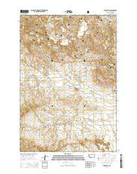 Timber Hill Montana Current topographic map, 1:24000 scale, 7.5 X 7.5 Minute, Year 2014