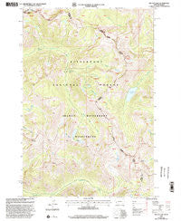 Tin Cup Lake Montana Historical topographic map, 1:24000 scale, 7.5 X 7.5 Minute, Year 1998