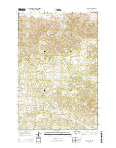 Tin Can Hill Montana Current topographic map, 1:24000 scale, 7.5 X 7.5 Minute, Year 2014
