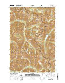 Tin Cup Lake Montana Current topographic map, 1:24000 scale, 7.5 X 7.5 Minute, Year 2014
