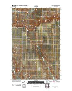 Todd Lakes NE Montana Historical topographic map, 1:24000 scale, 7.5 X 7.5 Minute, Year 2011