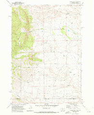 Tolman Flat Montana Historical topographic map, 1:24000 scale, 7.5 X 7.5 Minute, Year 1969
