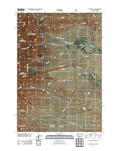 Tolman Flat Montana Historical topographic map, 1:24000 scale, 7.5 X 7.5 Minute, Year 2011