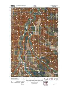 Toney Bench Montana Historical topographic map, 1:24000 scale, 7.5 X 7.5 Minute, Year 2011