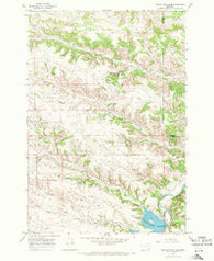 Tongue River Dam Montana Historical topographic map, 1:24000 scale, 7.5 X 7.5 Minute, Year 1967