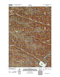 Tongue River Dam Montana Historical topographic map, 1:24000 scale, 7.5 X 7.5 Minute, Year 2011