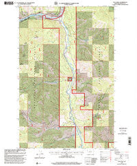 Tony Peak Montana Historical topographic map, 1:24000 scale, 7.5 X 7.5 Minute, Year 1997