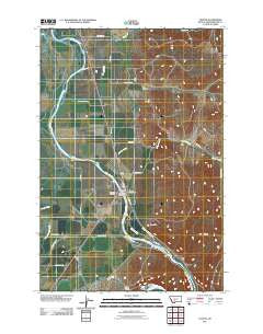 Toston Montana Historical topographic map, 1:24000 scale, 7.5 X 7.5 Minute, Year 2011