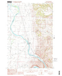 Toston Montana Historical topographic map, 1:24000 scale, 7.5 X 7.5 Minute, Year 1986