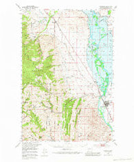 Townsend Montana Historical topographic map, 1:62500 scale, 15 X 15 Minute, Year 1950