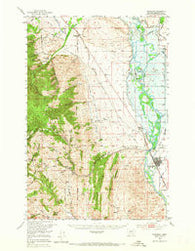 Townsend Montana Historical topographic map, 1:62500 scale, 15 X 15 Minute, Year 1950