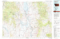 Townsend Montana Historical topographic map, 1:100000 scale, 30 X 60 Minute, Year 1976