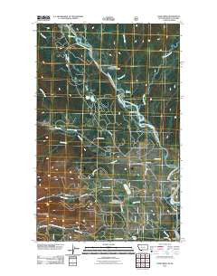 Trailcreek Montana Historical topographic map, 1:24000 scale, 7.5 X 7.5 Minute, Year 2011
