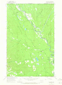 Trailcreek Montana Historical topographic map, 1:24000 scale, 7.5 X 7.5 Minute, Year 1966