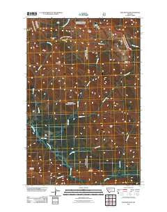 Trap Mountain Montana Historical topographic map, 1:24000 scale, 7.5 X 7.5 Minute, Year 2011