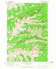 Trapper Peak Montana Historical topographic map, 1:24000 scale, 7.5 X 7.5 Minute, Year 1964