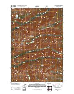 Trapper Peak Montana Historical topographic map, 1:24000 scale, 7.5 X 7.5 Minute, Year 2011