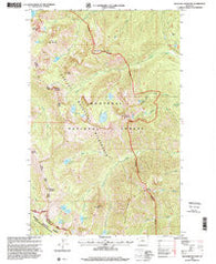 Treasure Mountain Montana Historical topographic map, 1:24000 scale, 7.5 X 7.5 Minute, Year 1997