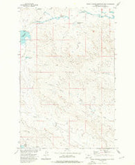 Triple Crossing Reservoir East Montana Historical topographic map, 1:24000 scale, 7.5 X 7.5 Minute, Year 1973